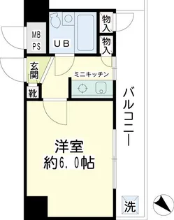プラザ川崎NO.2【8階】の間取り