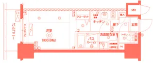 ZOOM横濱EAST【6階】の間取り