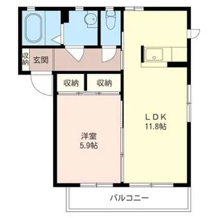 タウンヒル小柴E【2階】の間取り