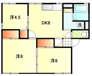 シティハイム己斐 A棟【1階】の間取り