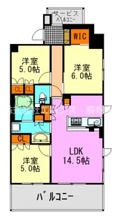 プレミスト本千葉ステーションフロント【10階】の間取り
