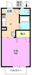 パルテノン幸【1階】の間取り