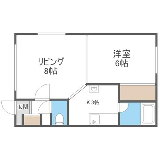スリーオークスVI【3階】の間取り