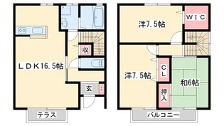 パークハイム壱番館 D棟【1階】の間取り