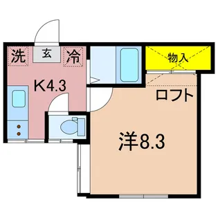 コーポヒルトップ【1階】の間取り