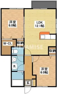 フォレストC【1階】の間取り