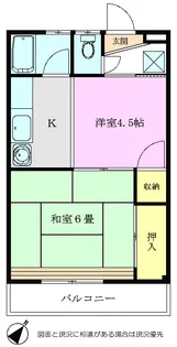 明マンション【2階】の間取り