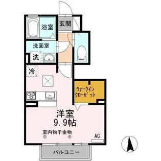 ロイヤルパークス島【1階】の間取り