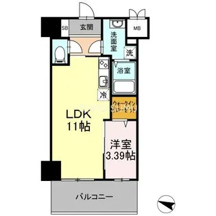 Gran Crab【8階】の間取り