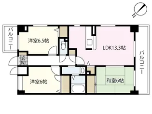 エスペランサ西原【4階】の間取り