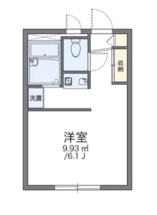 レオパレスWITH【1階】の間取り