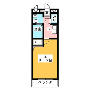 セントラルハイツ茜山【3階】の間取り