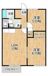 ランドスケープDEFG【1階】の間取り