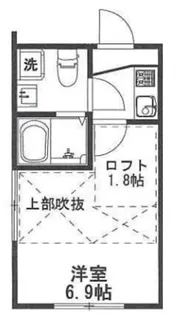 ルーチェ国立【2階】の間取り