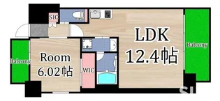 プレジオ森河内ASIAN【2階】の間取り