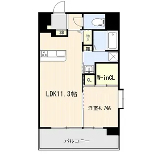 GLC熊本駅南【9階】の間取り