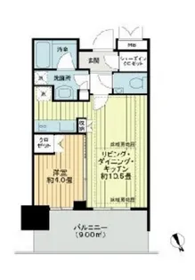 パークコート浜離宮ザ・タワー【6階】の間取り