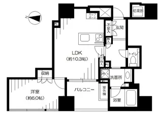 THE千代田麹町TOWER【8階】の間取り
