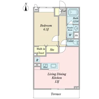 Brick Court【1階】の間取り
