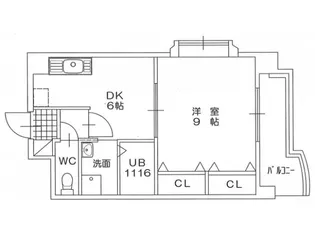 ベルガ北方【7階】の間取り