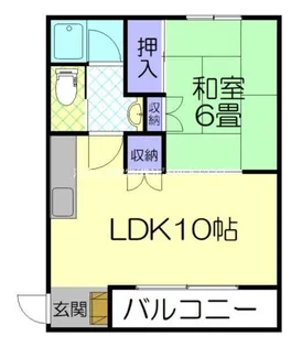 グロリアハイツ【3階】の間取り