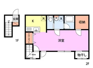 ミルズグランディール稽古町【2階】の間取り