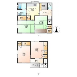 カルムメゾネット東棟の間取り