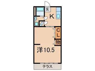 第二毛塚ハウス【1階】の間取り