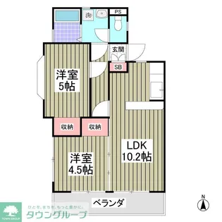 チェリーヒル【1階】の間取り