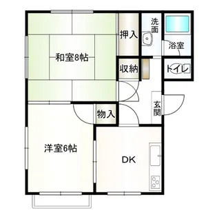コーポ椿の森A【2階】の間取り