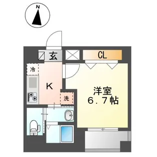 カーサ麹町【1階】の間取り