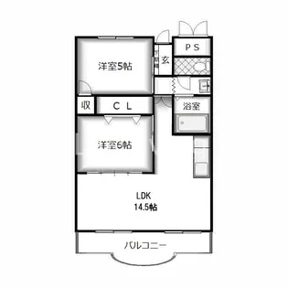 光マンション【4階】の間取り
