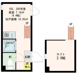 アジュール目黒【2階】の間取り