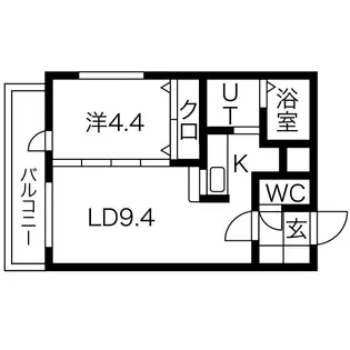 アルセンN26【3階】の間取り