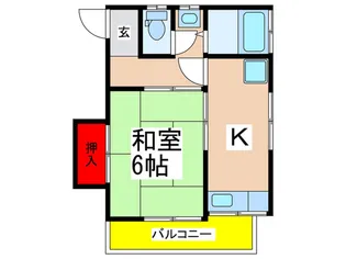 コーポ並木【2階】の間取り