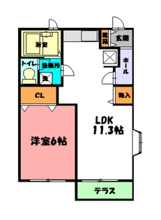 スカイハイツIII【2階】の間取り