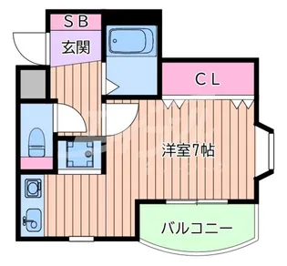 カルム香川【3階】の間取り