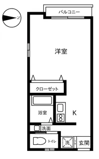 松戸市五香西アパート【2階】の間取り