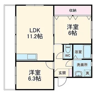 AMENITY SQUARE 14【2階】の間取り