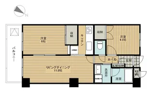 ボヌール田名【2階】の間取り