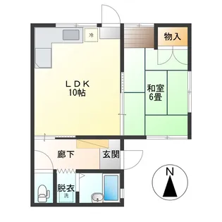 プリヴェイル藤木【1階】の間取り