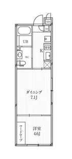 ルクレ高田馬場【3階】の間取り