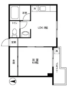 ドゥエル東宝【4階】の間取り