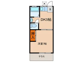 荒井ハイツ【1階】の間取り