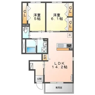 レゾン デートル【1階】の間取り