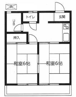 第二コーポ司【1階】の間取り