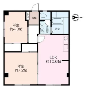 善行駅前共同ビル【6階】の間取り