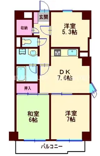 ハウスブルンネン【8階】の間取り