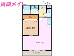 JYヒルズマンション【1階】の間取り