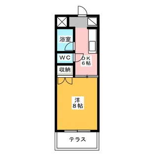 サンハウス田代【1階】の間取り